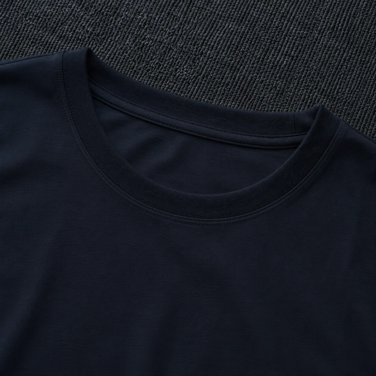 Black Cotton T-Shirt sample view 3