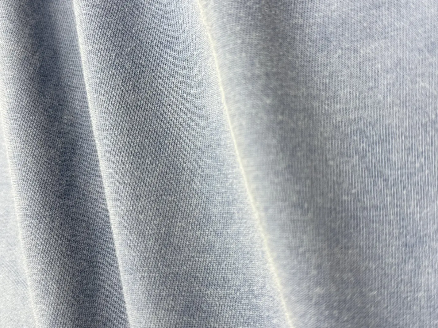 Grey 260 GSM acid wash cotton fabric