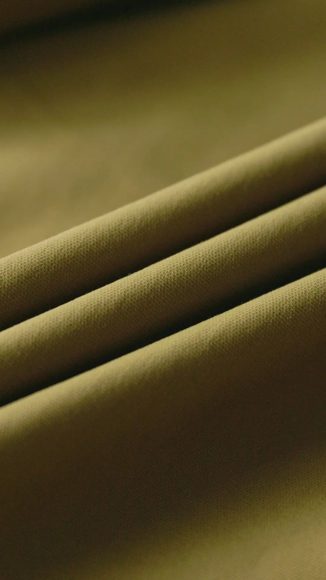 Olive 300 GSM woven-look stretch fabric