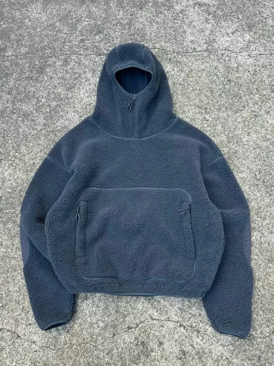 Blue heavyweight hoodie sample
