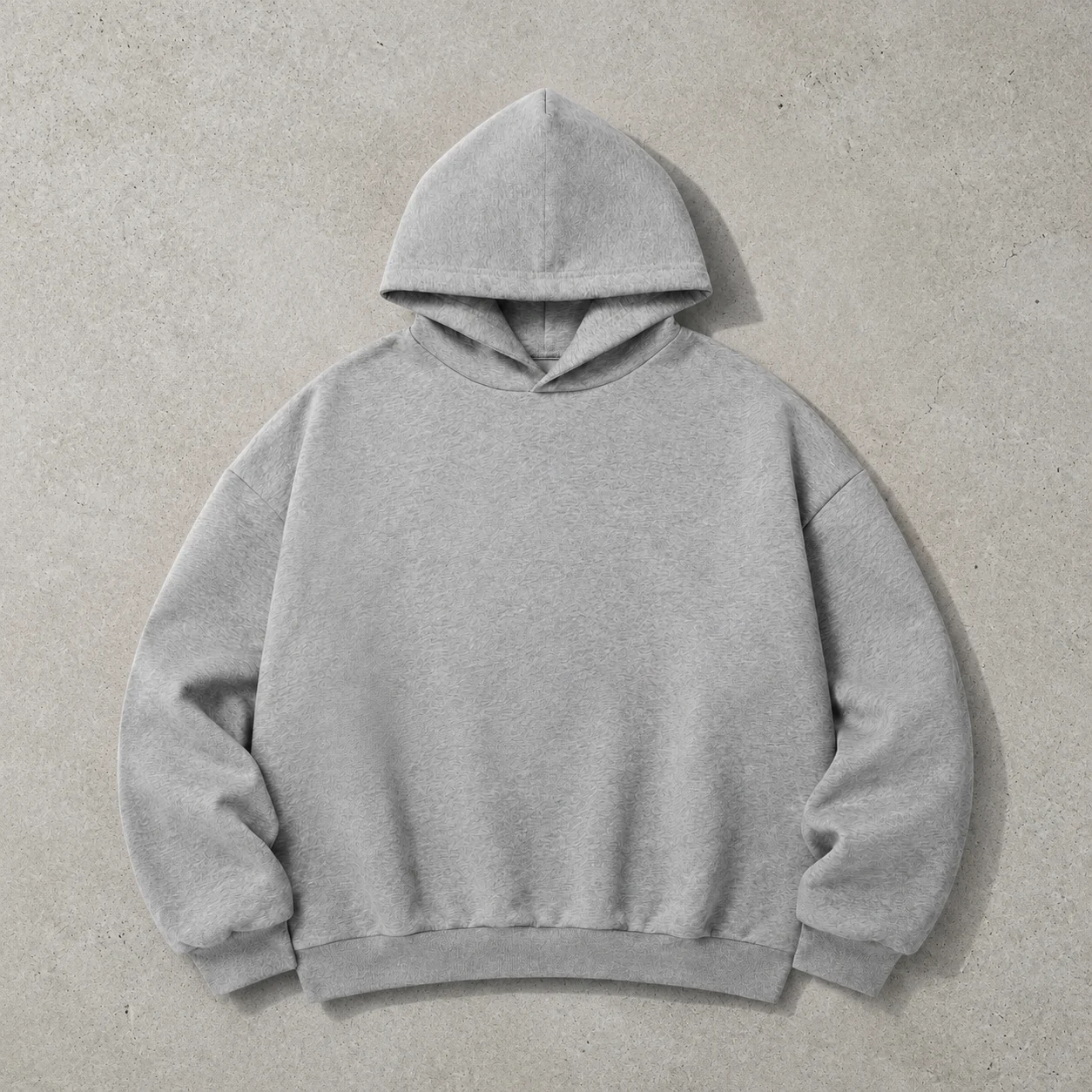 Garment flat lay showing construction details