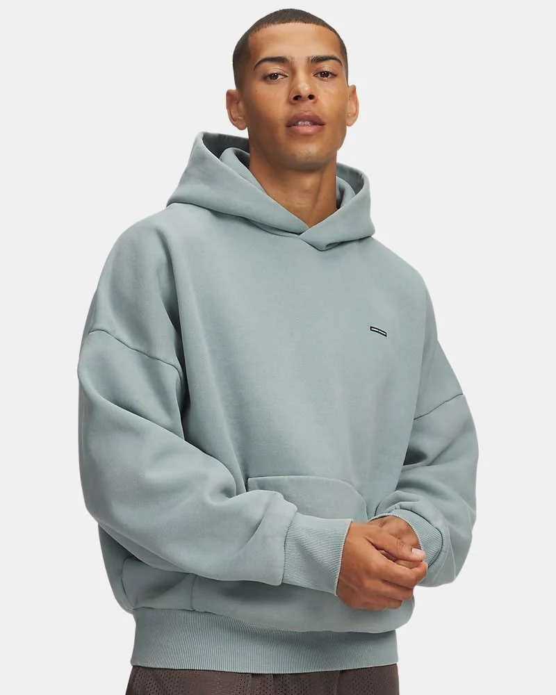 Oversized hoodie reference on model
