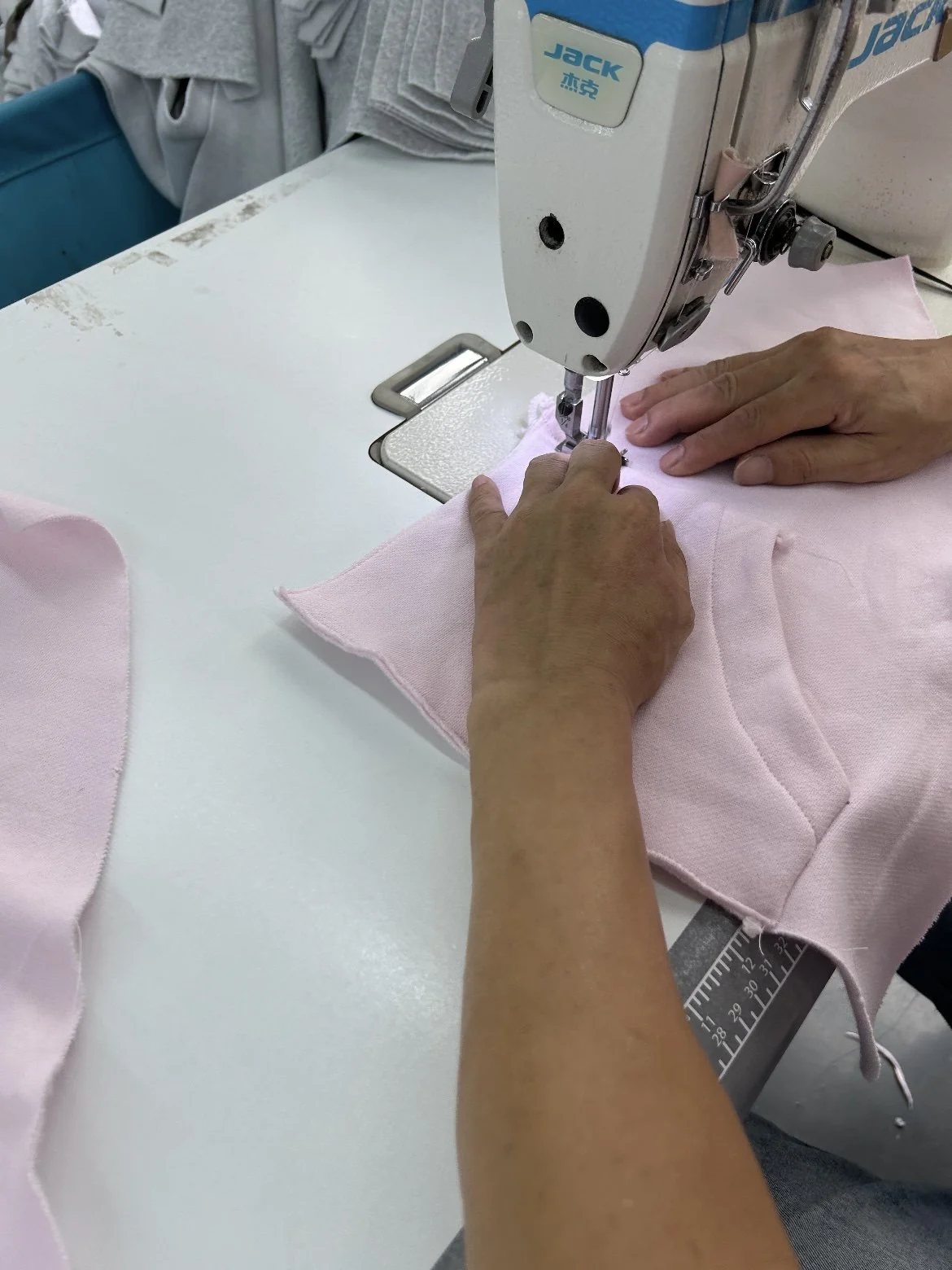 Sewing hoodie panel