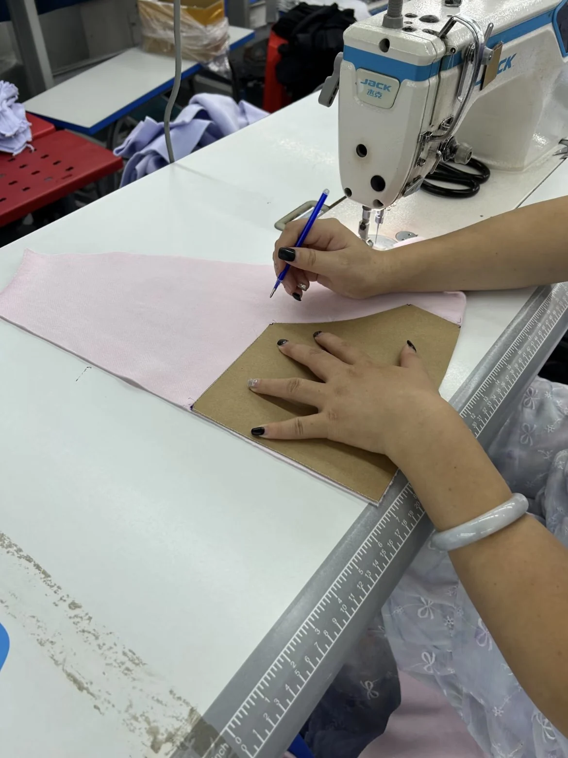 Marking and sewing preparation