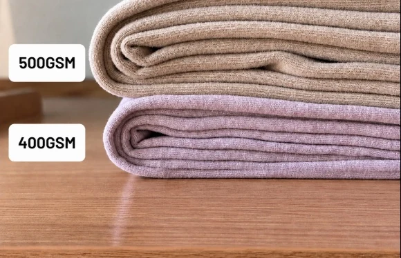 Folded 500 GSM and 400 GSM hoodie fabrics
