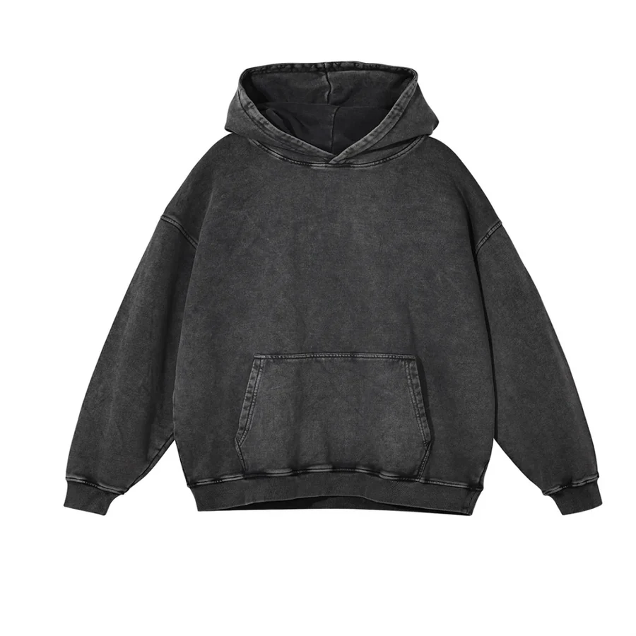 Washed black hoodie reference