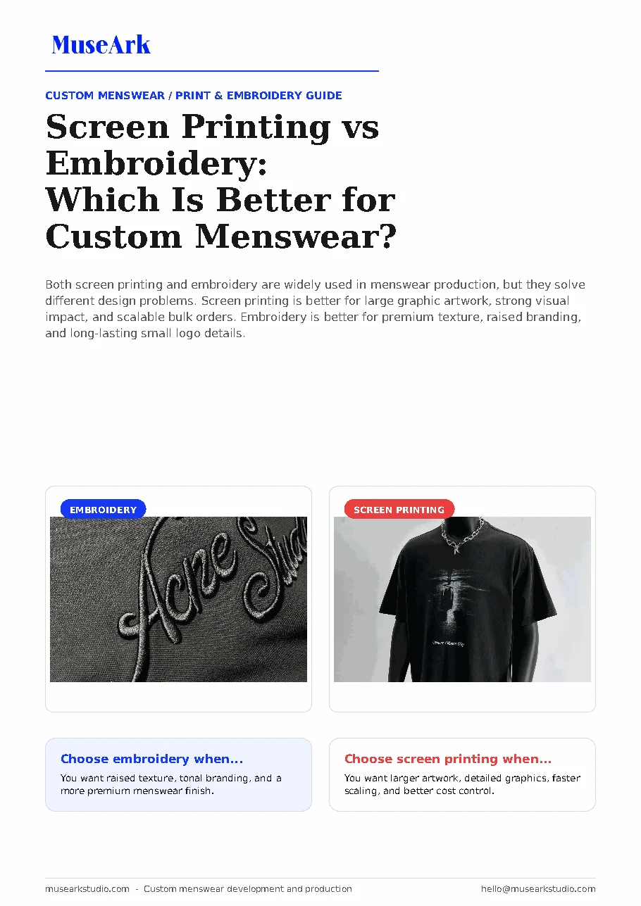 Screen Printing vs Embroidery PDF cover