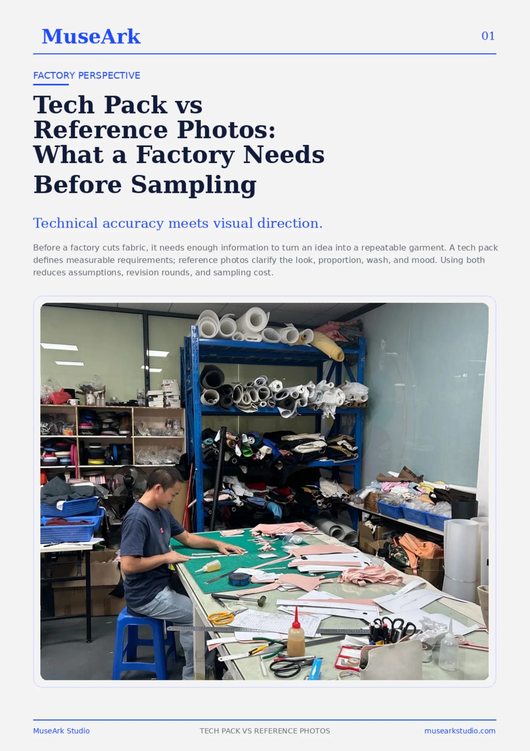 Tech Pack vs Reference Photos: What a Factory Needs Before Sampling article cover