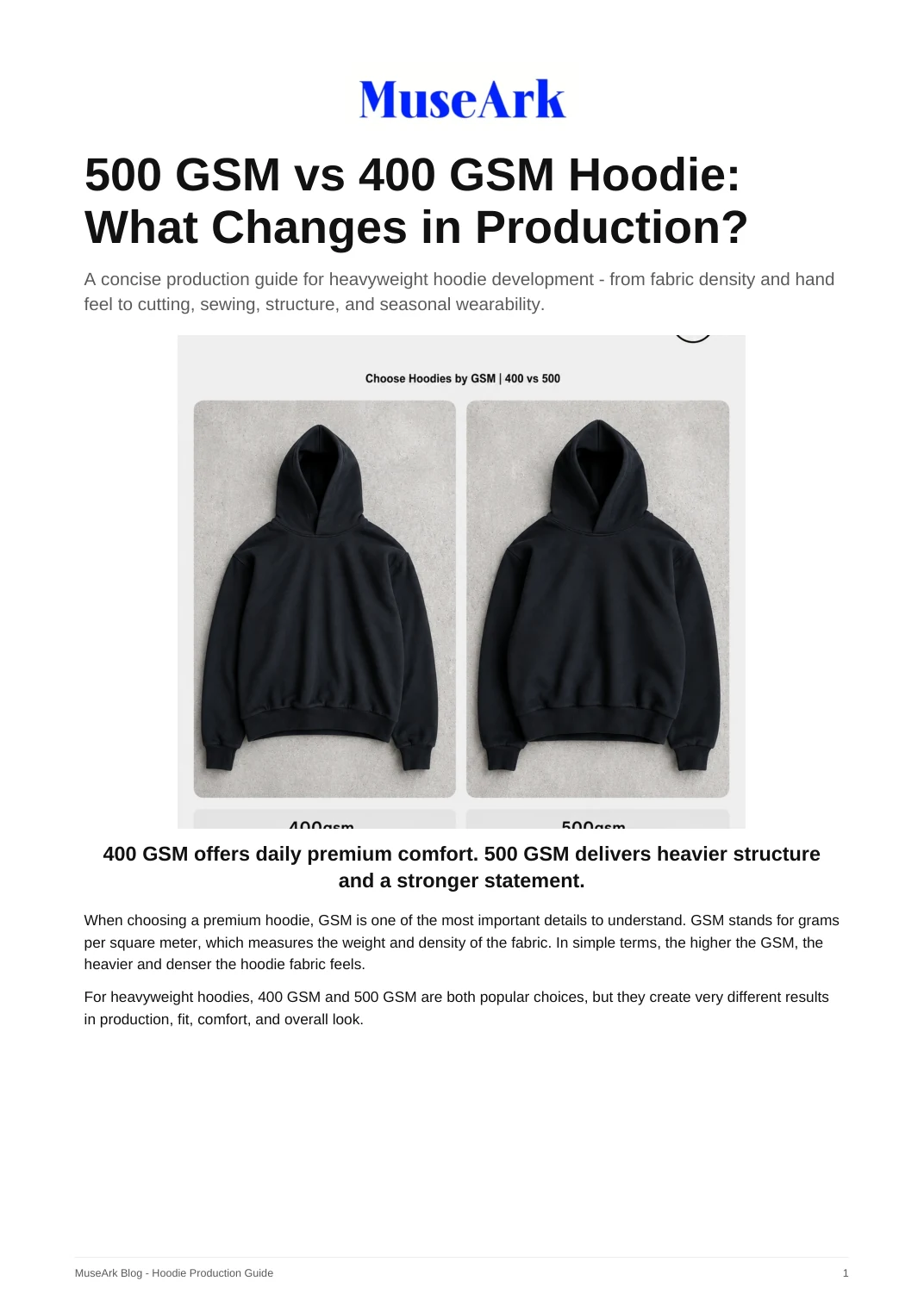 500 GSM vs 400 GSM Hoodie article page 1