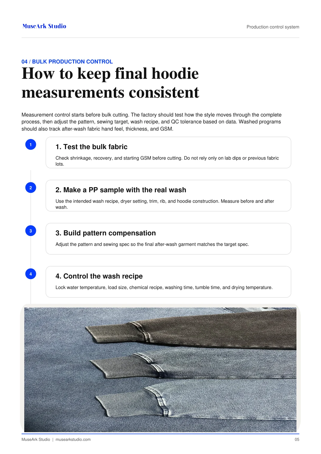 Garment wash hoodie measurements article page 5