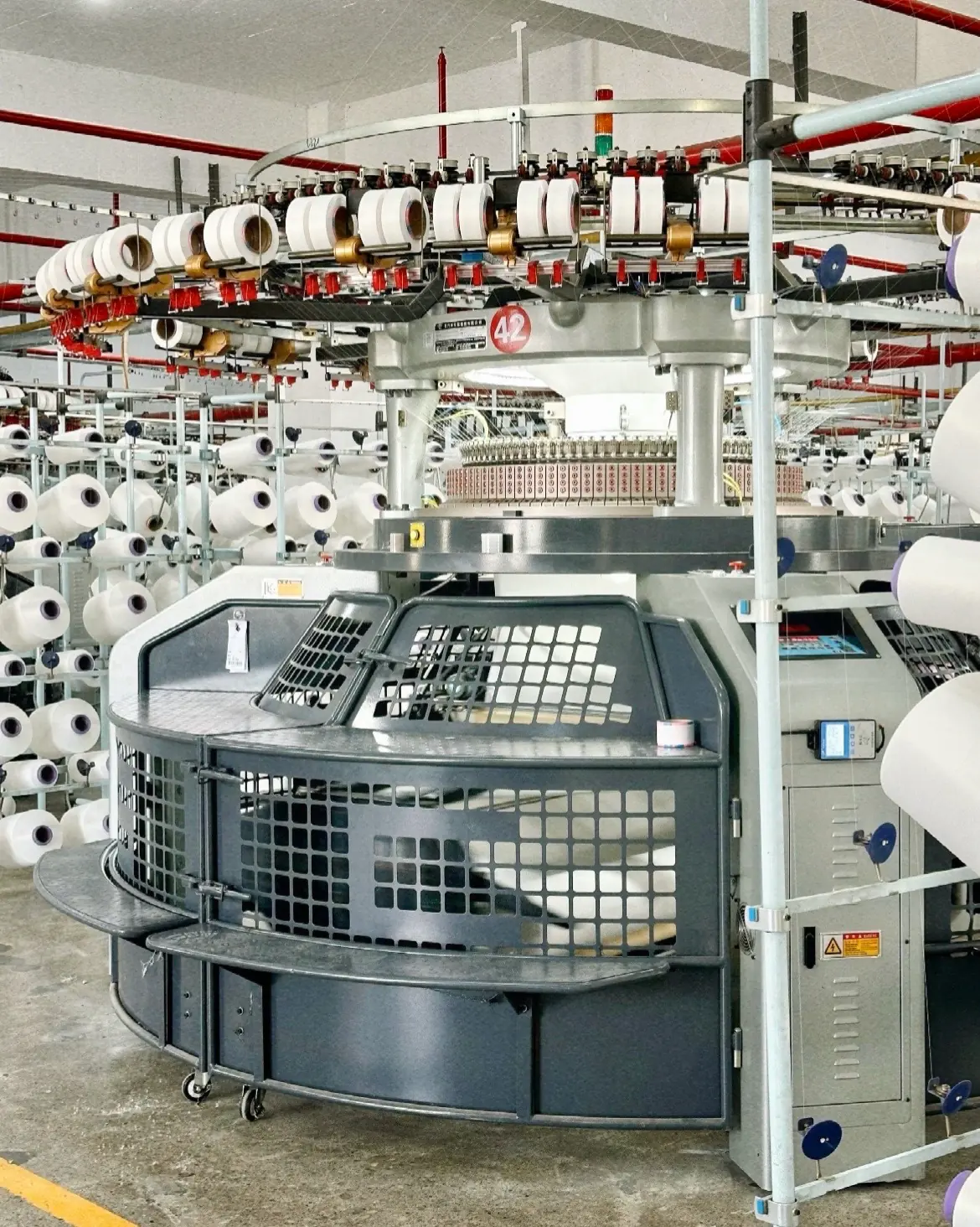 Knitting and production equipment
