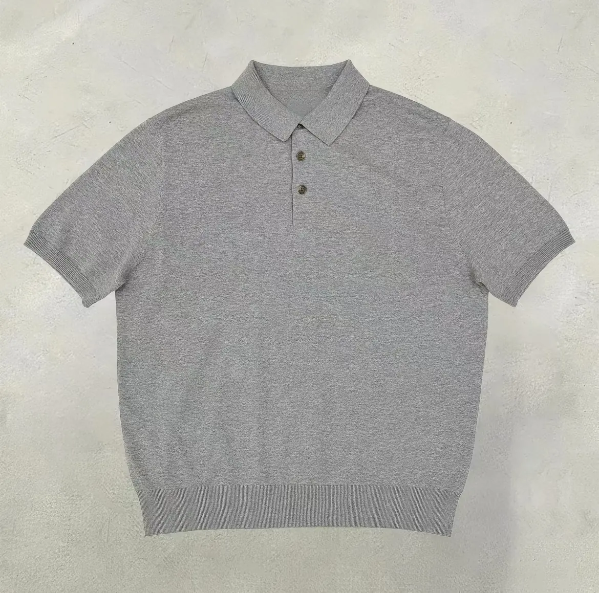 Knit polo sample
