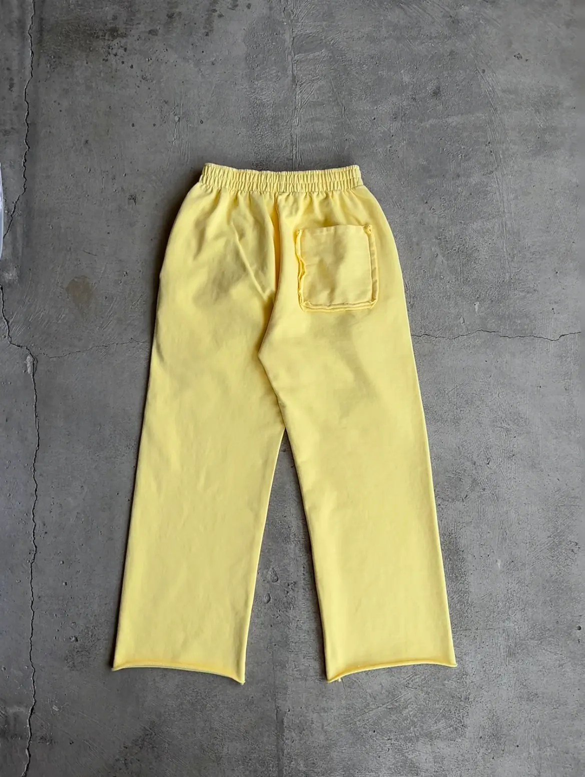 Yellow sweatpants sample