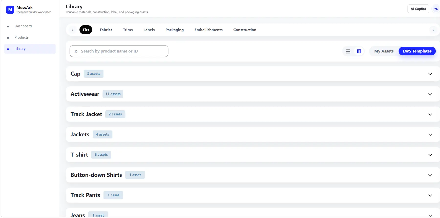 MuseArk library demo screen
