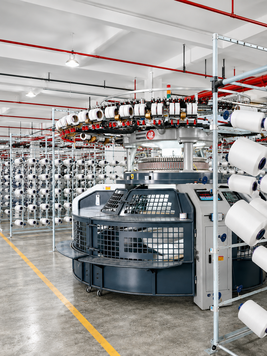 Knitting and weaving machine